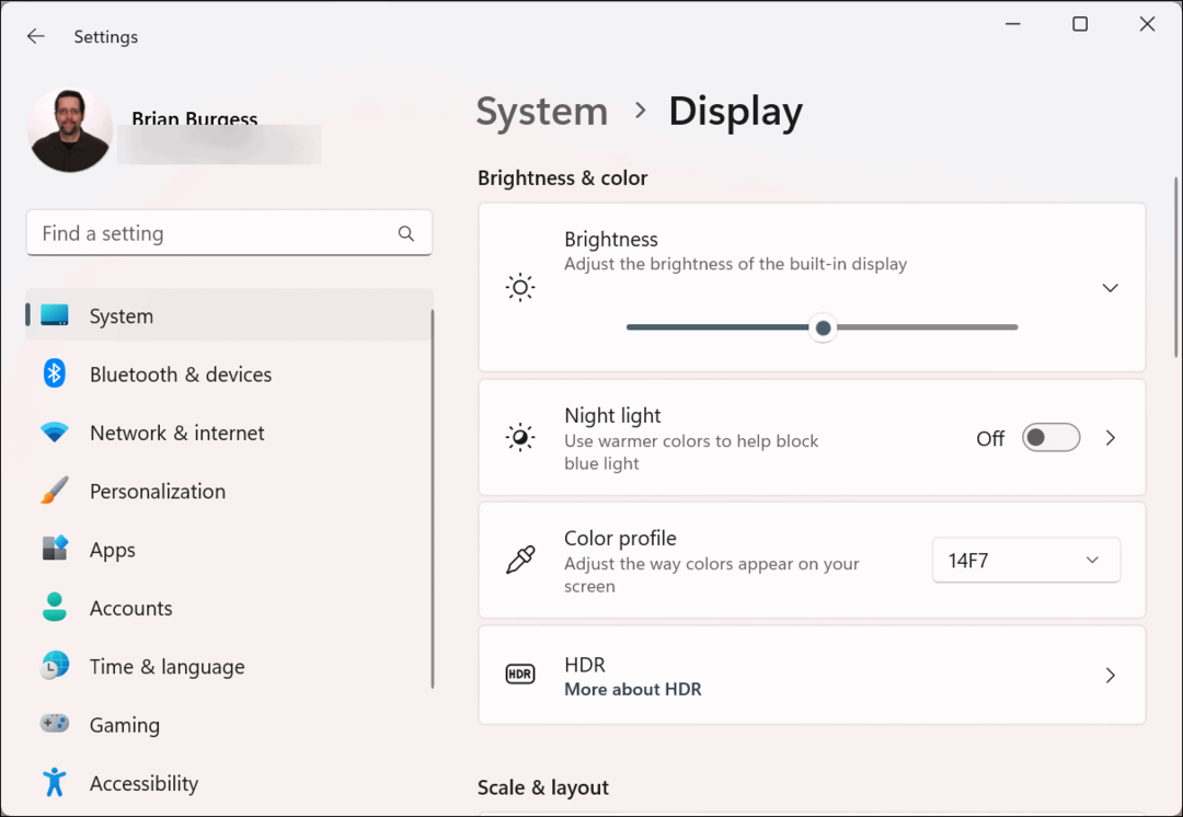 Změna rozlišení obrazovky v systému Windows 11