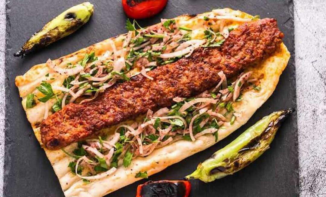 Harbiye Kebab, který bude chutnat jako v restauraci! Jak vyrobit Harbiye Kebab?