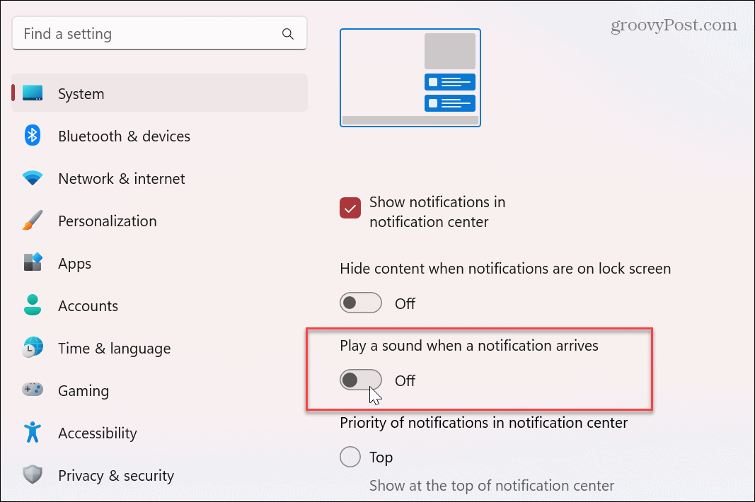 Vypnout zvuky upozornění aplikace ve Windows