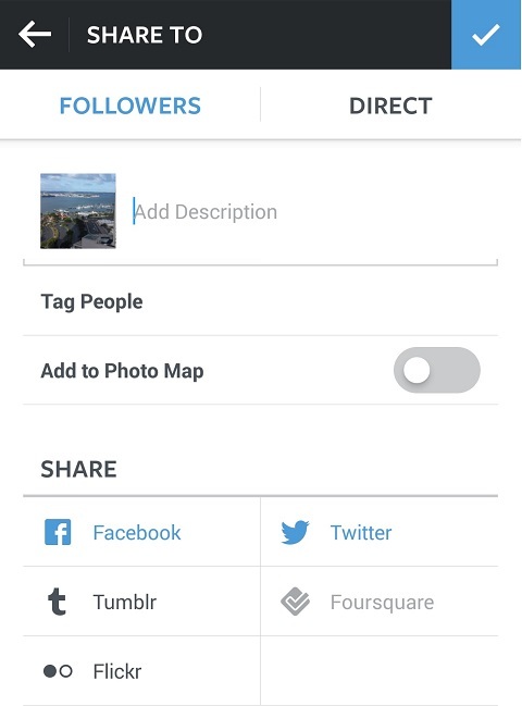 připojení sociálních profilů k instagramu