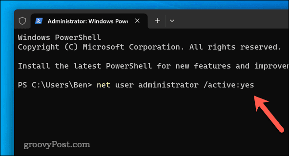 Povolit správce ve Windows 11