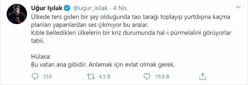 Uğur Işılak Dr. Podpora Ali Erbaş! Silná reakce na ankarskou advokátní komoru