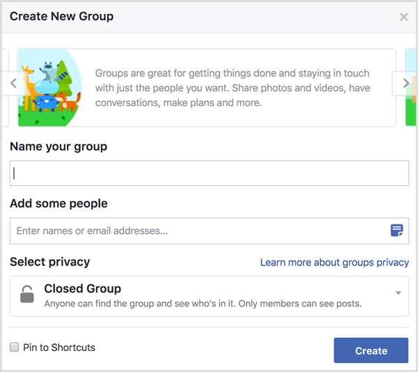 Facebook vytvoří novou skupinu