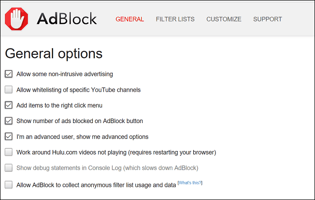 Blokování reklam 3