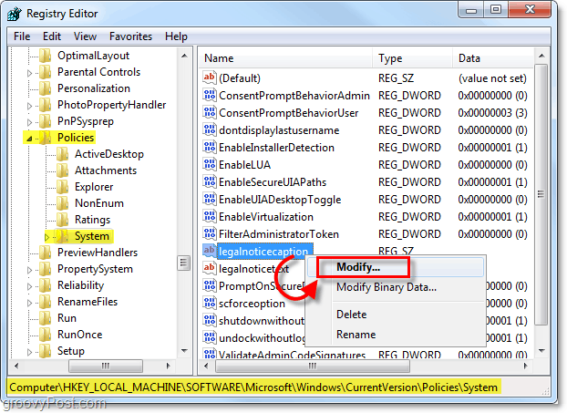 Jak vytvořit úvodní zprávu v systému Windows 7