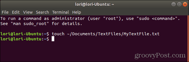 Použijte dotykový příkaz v systému Linux