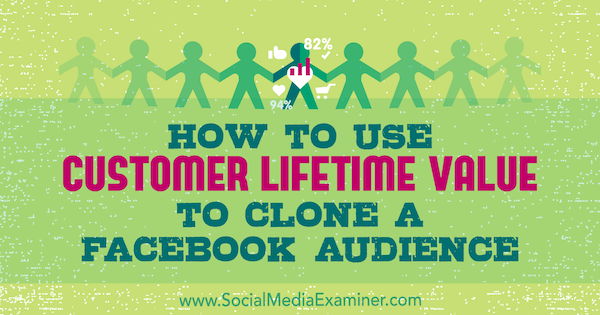 Jak pomocí celoživotní hodnoty zákazníka naklonovat publikum na Facebooku Charlie Lawrance v průzkumu sociálních médií.