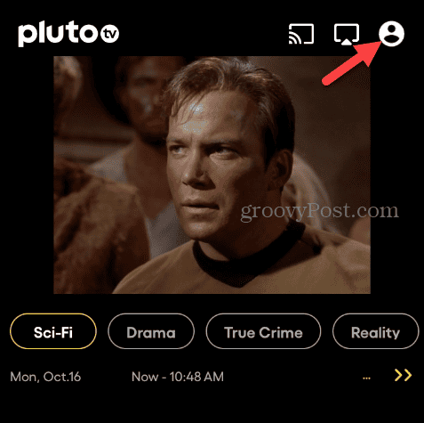Smažte účet Pluto TV