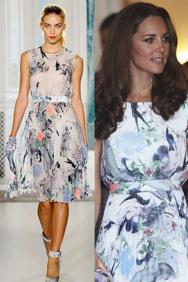 Princezna se dotkla oblečení Kate Middletonové!