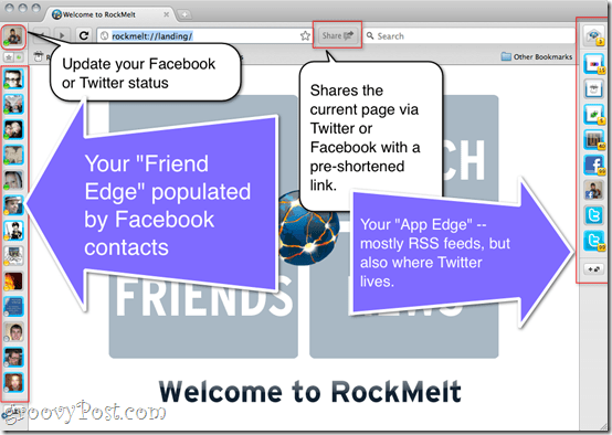 Recenze RockMelt - webový prohlížeč sociálních médií