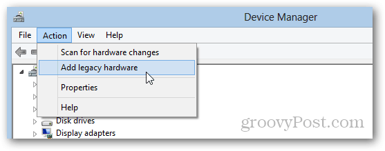 microsoft windows loopback adapter krok za krokem instalace pro Windows 8