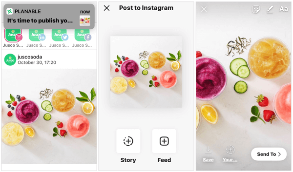 Naplánujte si příběh Instagramu pomocí aplikace Planable