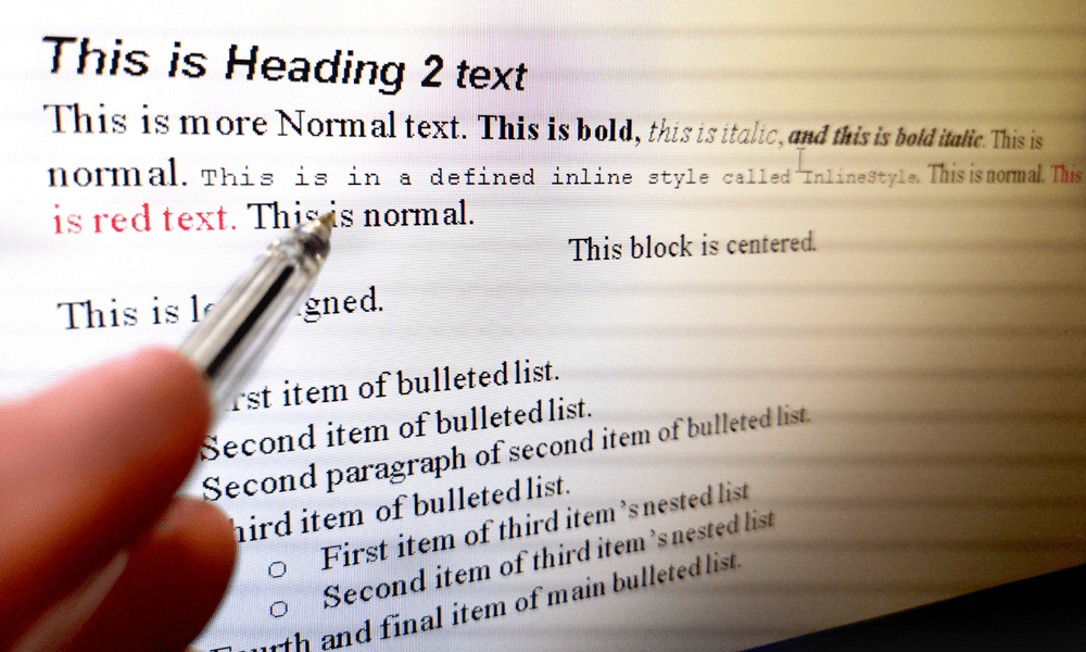 Příklady formátování textu ve vybraném dokumentu