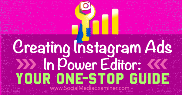 vytvářejte instagramové reklamy pomocí facebookového editoru