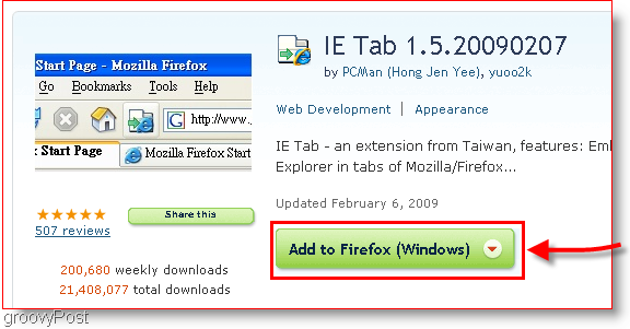 Stáhněte si IE Tab pro Firefox