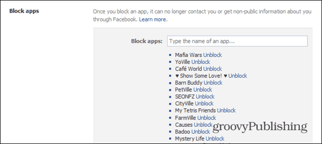facebookové herní požadavky blokují aplikace