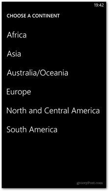 Mapy Windows Phone 8 jsou k dispozici na kontinentu