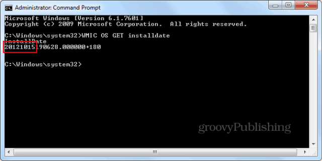 Datum instalace Windows cmd promptwmic enter