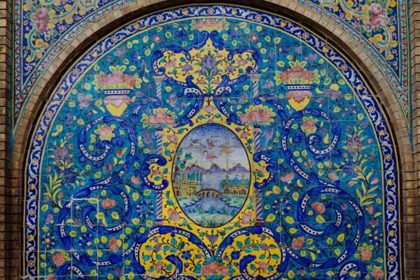 Podrobnosti z paláce Golestan