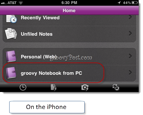 Aplikace Onenote iphone