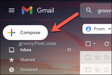 Tlačítko Napsat zprávu v Gmailu