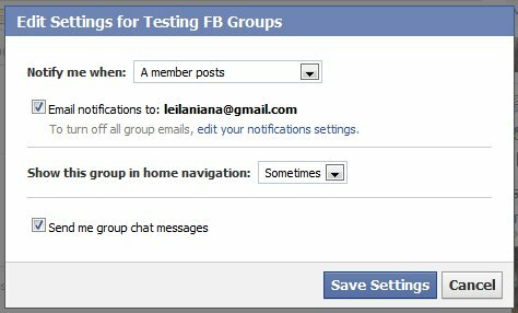 Nastavení skupiny na Facebooku