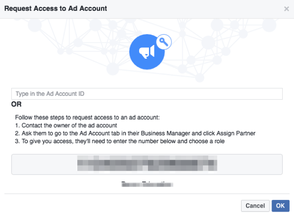 facebook požaduje přístup k reklamnímu účtu