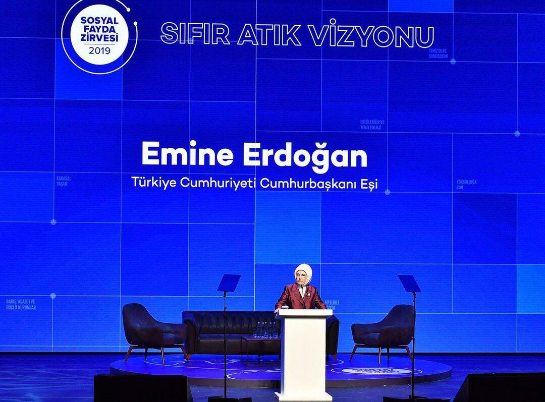 Emine Erdoğan Hnutí nulového odpadu 