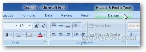 Zápatí záhlaví Excel 4