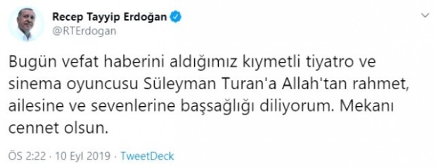 recep tayyip erdoğan condolence sharing