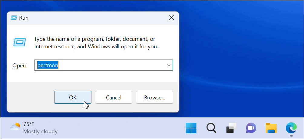 Monitor výkonu v systému Windows 11