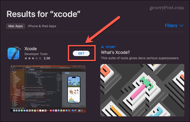 obchod s aplikacemi získejte xcode