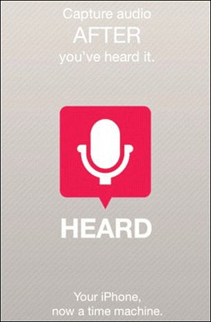 Slyšená aplikace iPhone