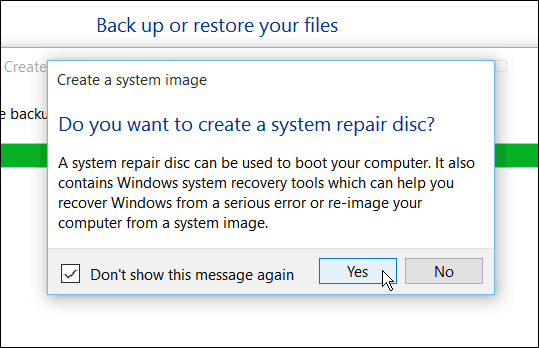 Vytvořte Windows 10 Recovery Key