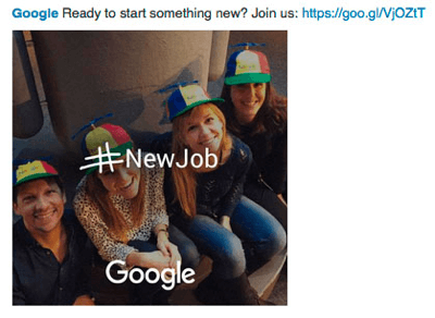reklama google linkedin k vyhledání talentů