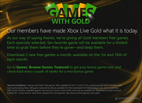 Xbox Live Games se zlatým přehledem