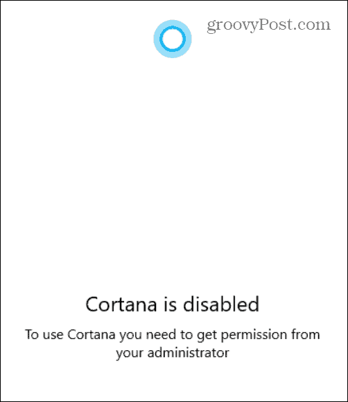 Cortana zakázána