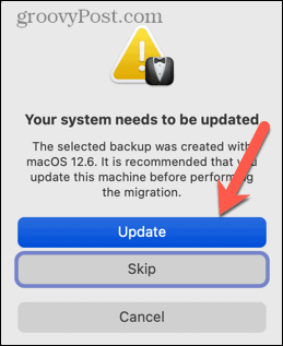 mac aktualizace OS