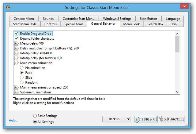 Získejte nabídku Start zpět ve Windows 8 pomocí Classic Shell