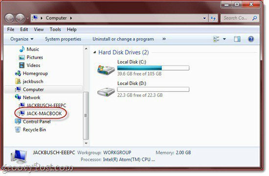 Jak sdílet soubory a složky mezi OS X a Windows 7