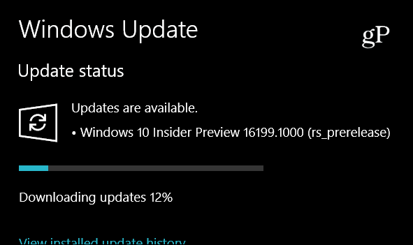Microsoft Ships Windows 10 Insider Preview Build 16199, obsahuje nové funkce