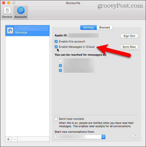 Povolte zprávy v iCloud na vašem počítači Mac