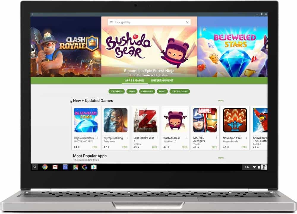 Obchod Google Play přichází na Chromebooky, ale ne všechny