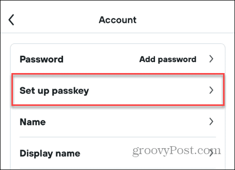 nastavit heslo přihlásit možnost kajak