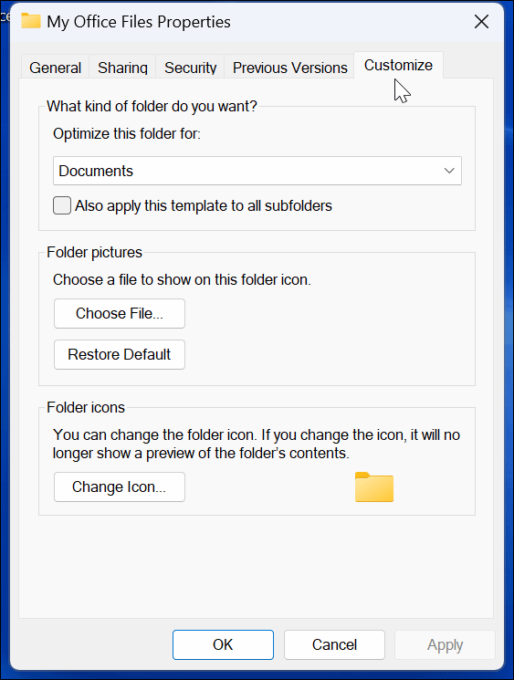 Přizpůsobte systémové ikony Windows 11
