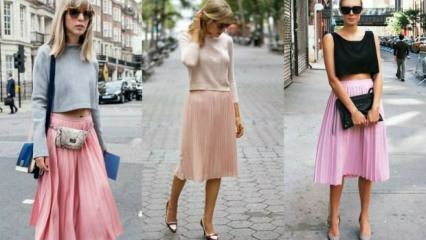 Jak zkombinovat růžovou sukni?