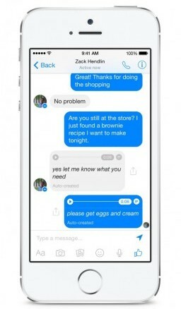 Facebook Messenger testuje funkci hlasu na text.