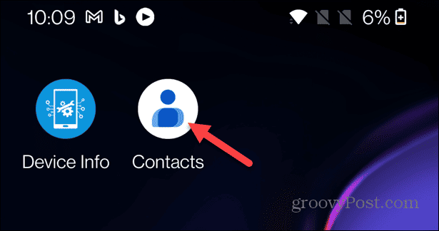 Přidejte kontakty na domovskou obrazovku systému Android