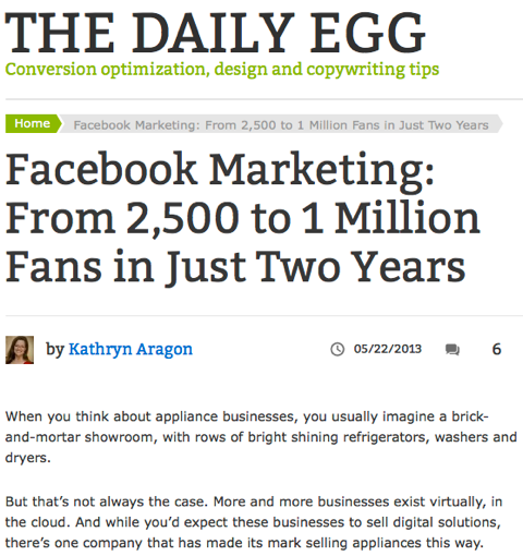 facebook marketing denní vejce