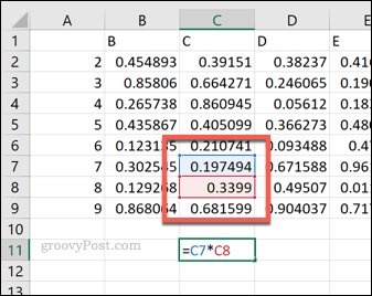 Odkazy na jednotlivé buňky v Excelu